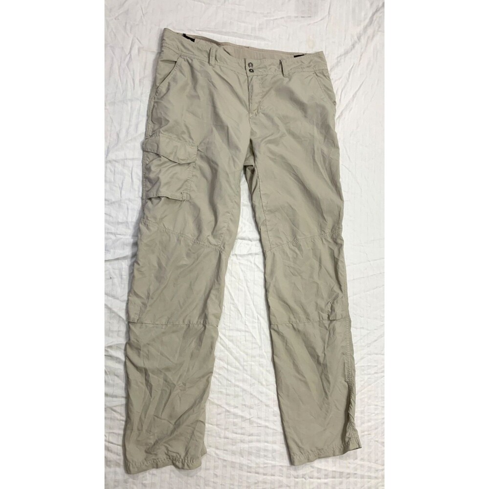 COLUMBIA WOMENS NYLON CARGO ATHLETIC UNLINED PANTS SIZE 12